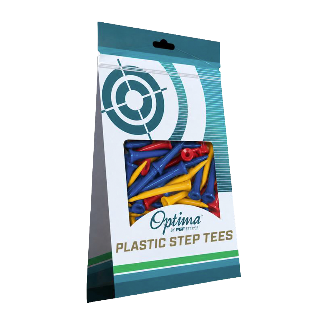 Optima Plastic Step Tees - 12 Pack