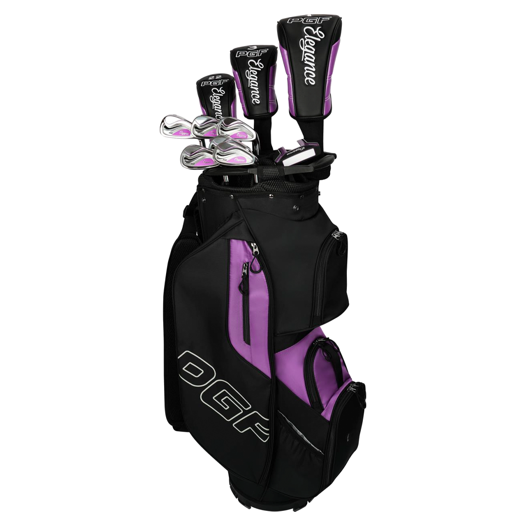 PGF Elegance Ladies Golf Package - Right Hand / Graphite / Purple