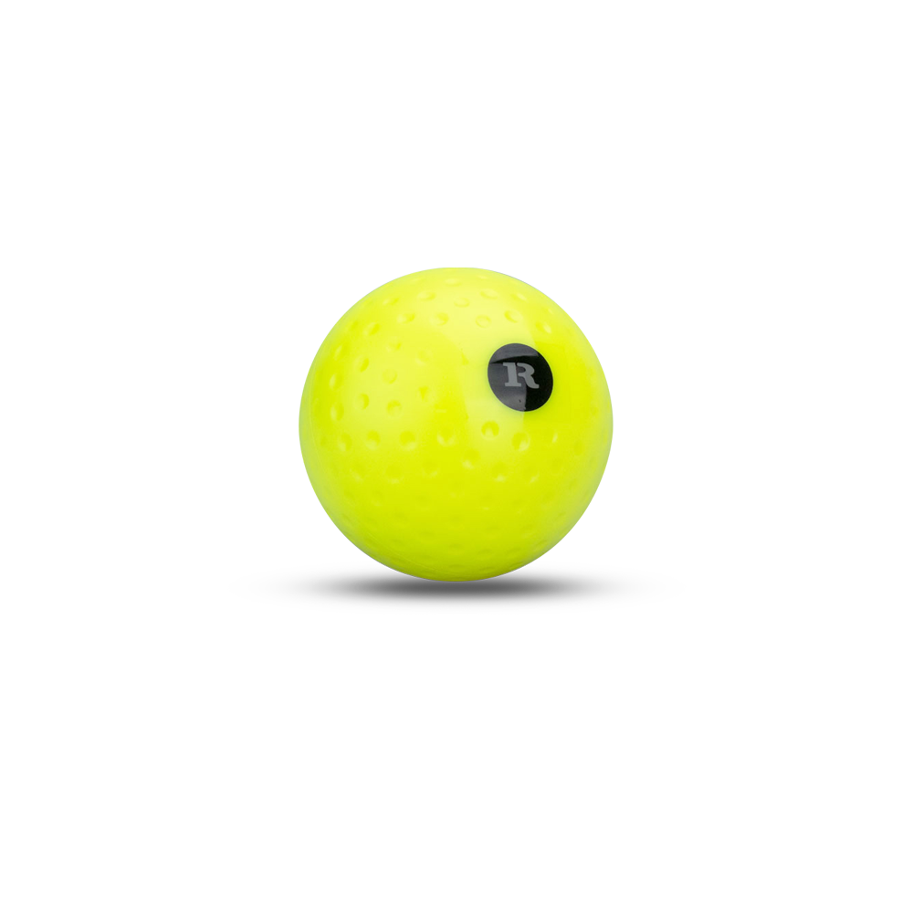 yellow hockey ball | color: yellow