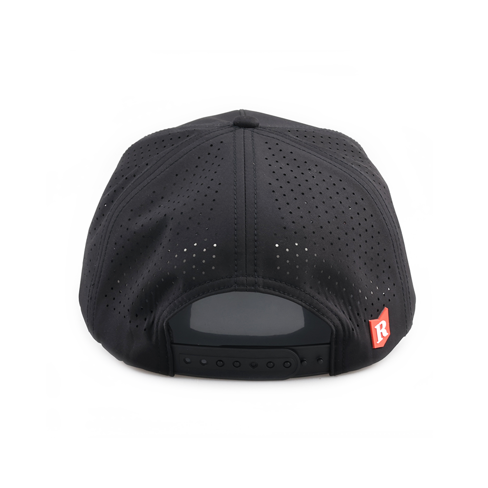 Black Ritual Hockey cap with a red logo on a white background