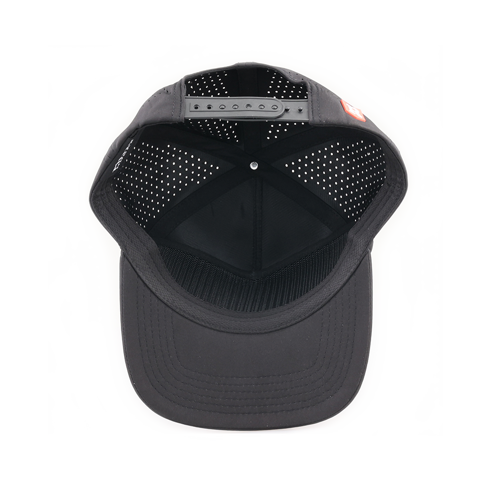 Black cap with a textured back and visible Ritual Hockey logo on a white background