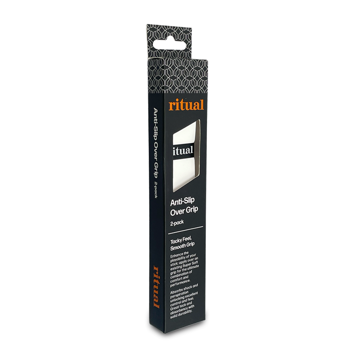 Ritual hockey, white field hockey grip, hockey stick handle over grip